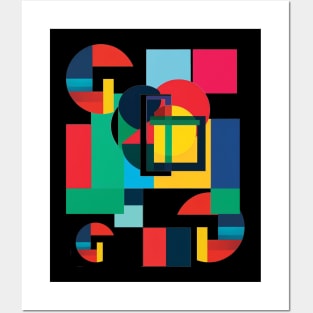 Color Blocks Geometrics Posters and Art